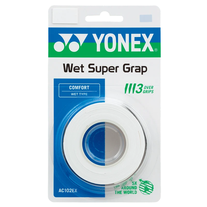 اورگریپ سه تایی یونکس سفید Yonex WET Super Grap اورگریپ سه تایی یونکس سفید Yonex WET Super Grap
